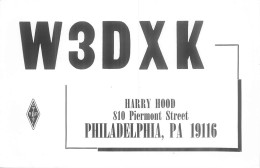 CARTE QSL : PHILADELPHIA . PENNSYLVANIE . USA . - Other & Unclassified