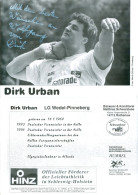 AK Autogramm Kugelstoßer Dirk Urban Neumünster LG Wedel-Pinneberg Wedeler TSV RASC Rathenow Olympia 1996 Shot Putter - Autógrafos