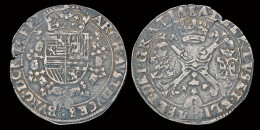 Southern Netherlands Tournai Albrecht & Isabella 1/4 Patagon No Date - 1556-1713 Pays-Bas Espagols
