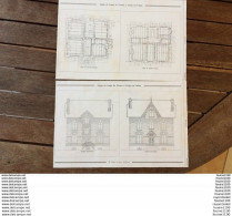 An 1907 Plan Architecture ( Maison ) Corps De Logis De Ferme à CREPY EN VALOIS à Identifier ( Architecte émile VALENTIN - Architecture