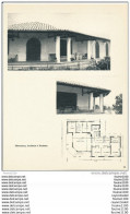 Achitecture Ancien Plan De Maison / Villa ( Architecte R. MONGINOUX à BORDEAUX    ) - Architectuur