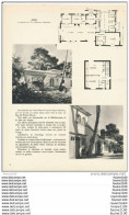 Architecture Plan D'une Villa Aoba Située Dans Le Bois Du CAP D' ANTIBES  ( Lieu Dit " Pointe Bâcon " ) - Architektur