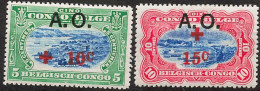 Timbres - Ruanda Urundi - 1918 - COB 36/44*  Croix Rouge - Cote 150 - Ongebruikt