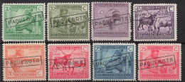 Timbres - Congo Belge - 1925 - COB 118-119-121-122-123-124-125-126-127-128-Annulé Griffe Encadré Paquebots - Neufs