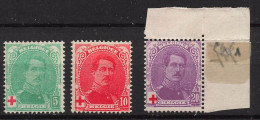 Timbre - Belgique - 1914 - COB 129/30* Et 131**MNH - Cote 58 - 1914-1915 Rotes Kreuz