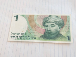 Israel-1 SHEQEL MAIMONIDES RAMBAM-(1986-1988)(504)(NO SIGNATURE)-(3904000551)-U.N.C-bank Note - Israël