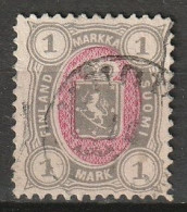 Finland Suomi 1885 1 Mark Mi 24 Gezahnt L 12,5 - Usados