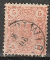 Finland Suomi 1875/1882. 5P. Mi 13Byb Mittleres Bis Dickes Papier. Gezahnt L 12,5 - Usados