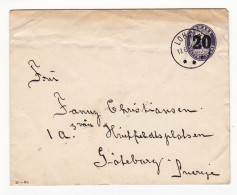 Postal Stationery 1923 Lohals Danmark Denmark Danemark Göteborg Sverige Sweden - Postwaardestukken