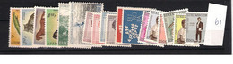 1961 MNH Luxemburg Year Complete According To Michel, Postfris** - Années Complètes