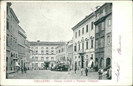 VELLETRI - PIAZZA CAIROLI E PALAZZO GINNETTI - EDIZIONE BERTINI - SPEDITA - 1900s (19431) - Velletri