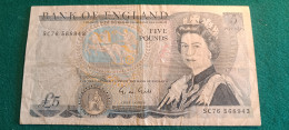 REGNO UNITO 5 POUND 1980/87 - 5 Pounds