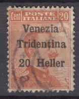Italy Trento, Trentino, Venezia Tridentina 1918 Sassone#30 Used - Trentino
