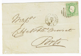 Portugal, 1879, # 41 Dent. 12 1/2, Tipo I, Para O Porto - Lettres & Documents