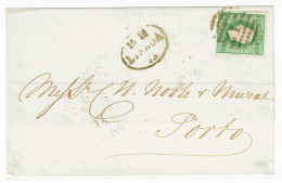 Portugal, 1875, # 41 Dent. 12 1/2, Para O Porto - Lettres & Documents