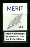 Tabacco Pacchetto Di Sigarette Italia - Merit Uno Da 20 Pezzi ( Vuoto ) - Empty Cigarettes Boxes