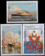 TURQUIE - 165e Anniversaire De L'Organisation Maritime Turque - Unused Stamps