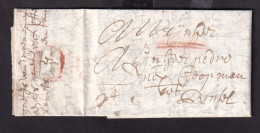 338/40 - Lettre Précurseur 1701 ANTWERPEN Vers BRUXELLES  - Marque Horizontale à La Craie (transport Par Messager) - 1621-1713 (Spanische Niederlande)