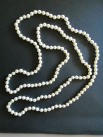 Collier De Perles Longueur Totale 1.36m 165 Perles - Bien Monté, Un Noeud Entre Chaque Perle - Pas De Fermoir - Altri & Non Classificati