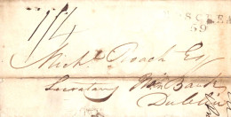 603062 | Ireland 1849  Prepaid Mail From Roscrea To Dublin  | -, -, - - Voorfilatelie