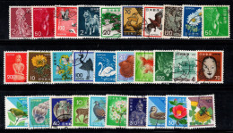 Japon 1952-70 Oblitéré 100% Flore, Fleurs, Animaux, Faune - Oblitérés