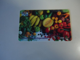 THAILAND USED 2  CARDS PIN 108  FRUITS - Alimentación