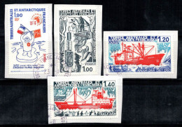 Territoire Antarctique TAAF Français 1977 Mi. 122-25 Oblitéré 100% Navires,Océanographie - Used Stamps