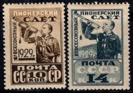 Union Soviétique, URSS 1929 Mi. 363-364 Neuf * MH 100% PIONNIERS - Unused Stamps