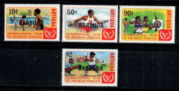 Barbuda 1981 Mi. 599-602 Neuf ** 100% Invalidité,10 C,50 C... - Barbuda (...-1981)