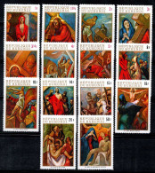 Burundi 1970 Mi. 562-75 A Neuf ** 100% Peintures Via Crucis, 1 Fr,1.50 Fr... - Unused Stamps