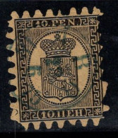 Finlande 1866 Mi. 7 Oblitéré 40% 10 P, Armoiries, - Usados