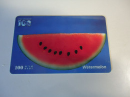 THAILAND USED  CARDS PIN 108  FRUITS WATERMELON - Food