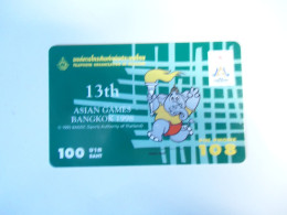 THAILAND USED   CARDS PIN 108  SPORTS MASCOT ASIAN GAMES 13TH - Sport