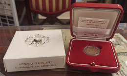 Mónaco 2 Euros Commemorative Carabiniers 2017 Km 206 Sc Unc - Sonstige & Ohne Zuordnung