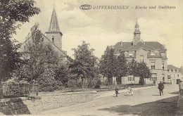Differdingen Kirche Und Stadthaus - Differdingen