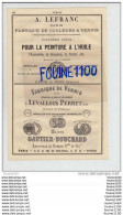 PUB 1881 Fabrique De Vernis Lefranc Usine à Issy & Gautier Bouchard à Levallois Perret & Seurin Usine à Aubervil - Drogisterij & Parfum