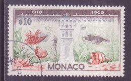 Monaco 1960 Y&T N°527 - Michel N°636 (o) - 10c Aquarium Du Musée Océanographique - Gebraucht