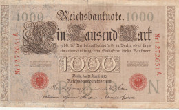 BANCONOTA GERMANIA 1000 1910  (HB576 - 1000 Mark
