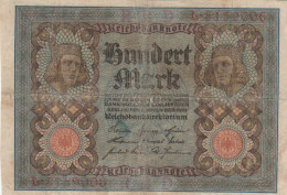 BANCONOTA GERMANIA 100 1920 VF (HB1020 - 100 Mark