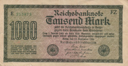 BANCONOTA GERMANIA 1000 1922 VF (HB488 - 10.000 Mark