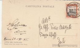 CARTOLINA VIAGGIATA VATICANO ROMA 1939 C.10  (HC636 - Covers & Documents