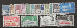1963 MNH British Antactic Territory, Mi 1-14 + 24 Postfris** - Neufs