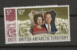 1972 MNH British Antactic Territory, Mi 43-44 Postfris** - Ungebraucht