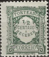 PORTUGAL 1921 Postage Due - ½c. - Green MH - Neufs