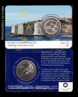 Croacia Croatia Coincard 2 Euros Commemorative Introducción Del Euro 2023 Km New Sc Unc - Croatia