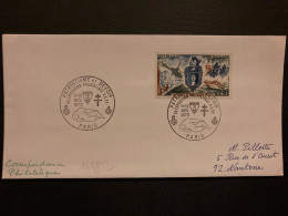 LETTRE TP GENDARMERIE NATIONALE 0,45 OBL.11-12 NOV 1972 PARIS PATRIOTISME ET DEVOIR Xe EXPOSITION PHILATELIQUE - Polizia – Gendarmeria