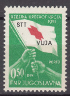 Italy Yugoslavia Trieste Zone B, Red Cross 1951 Mi#3 Sassone#40 Mint Never Hinged - Neufs