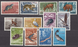 Italy Yugoslavia Trieste Zone B, Animals 1954 Mi#123-134, Sassone#101-112 Mint Hinged - Nuovi
