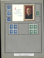 Timbres Neufs Et Obliteres Effigie Du Marechal Petain   1943 + Portait La Premiere Condition  De La Paix Sociale - Sonstige & Ohne Zuordnung