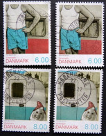 Denmark 2011 CAMPING MiNr.1640-41A + B (O)   ( Lot  B 2296 ) - Used Stamps